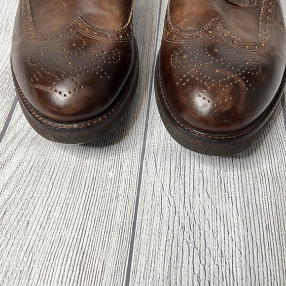 🔹 Nero Giardini Leather Wingtip Boot Made in Italy - Picture 6 of 8